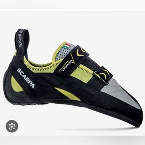 Scarpa Vapor V 2015 41 Rock Climbing Shoes Mens 8 Womens 9 Lime Made In Italy